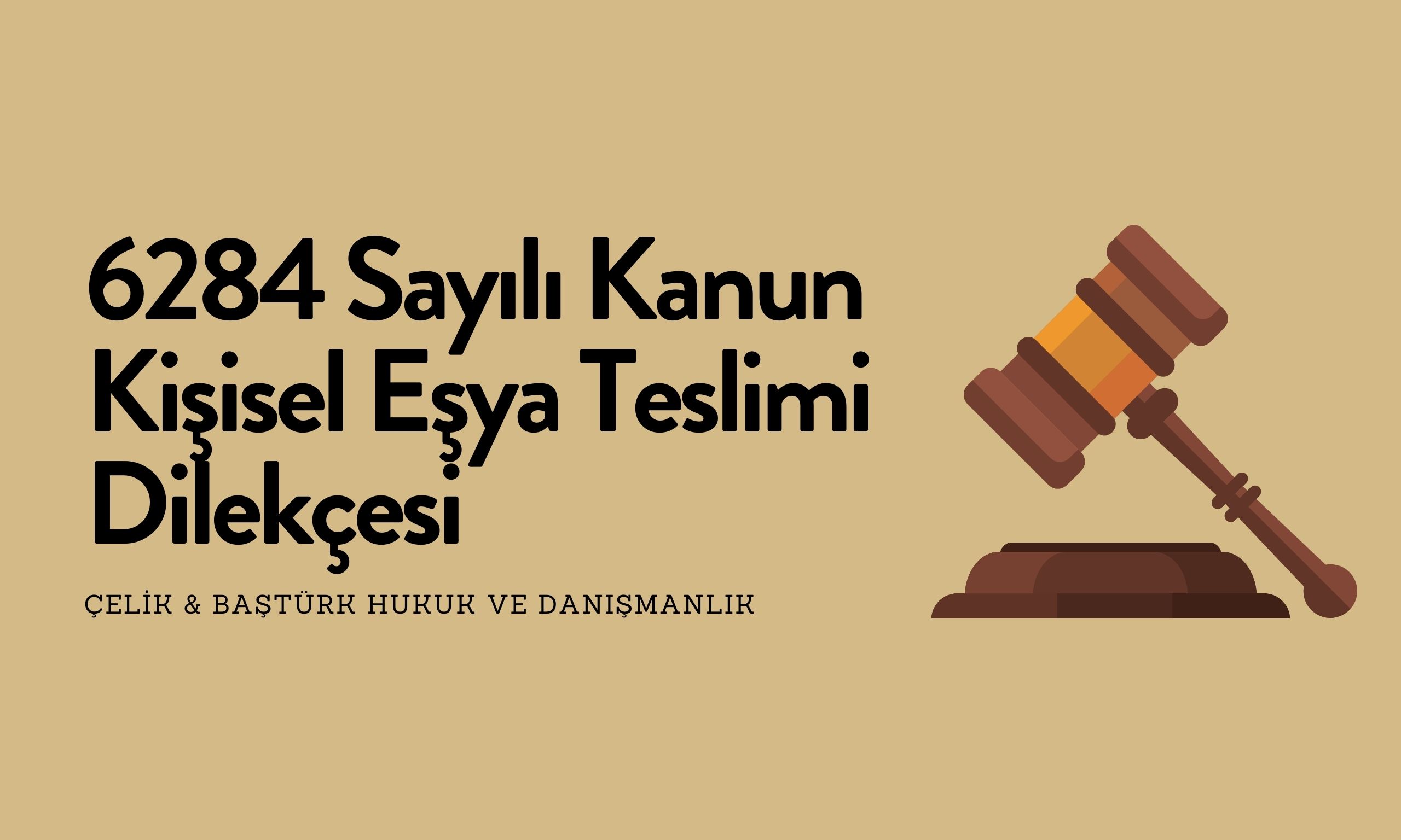 6284 Sayılı Kanun Kişisel Eşya Teslimi Dilekçesi