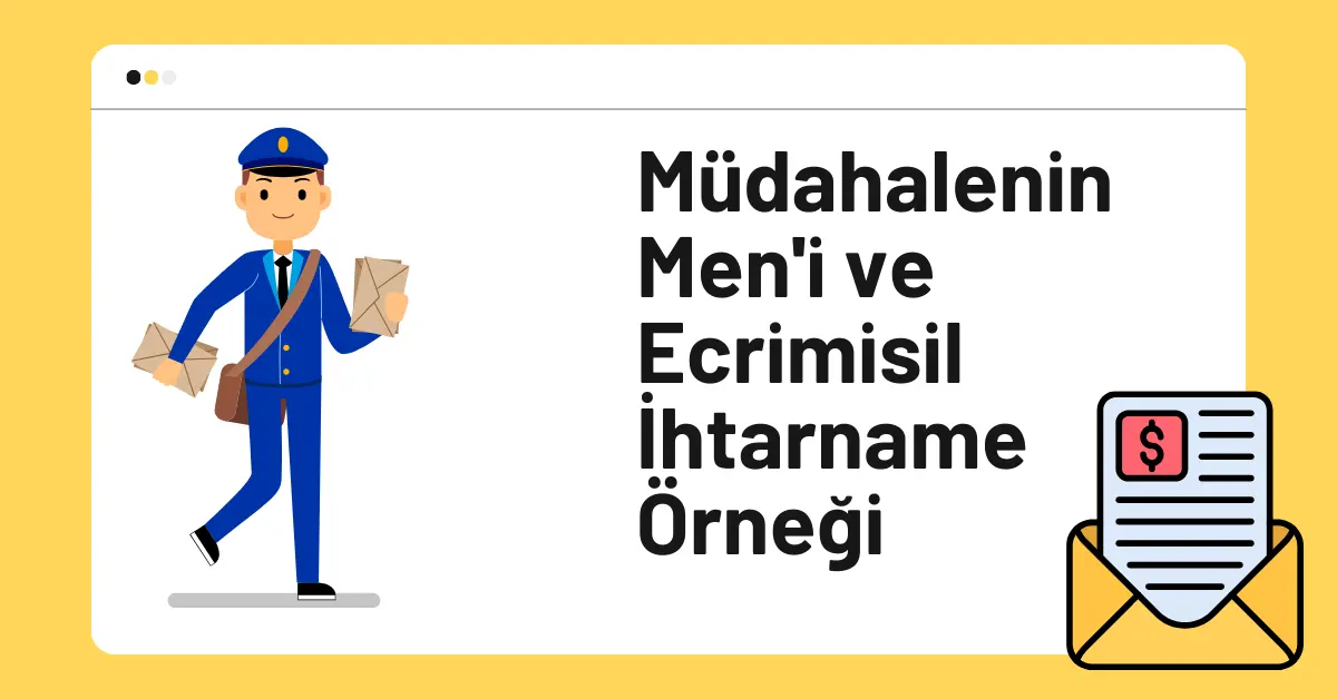 Haksız İşgal Ecrimisil İhtarname Örneği