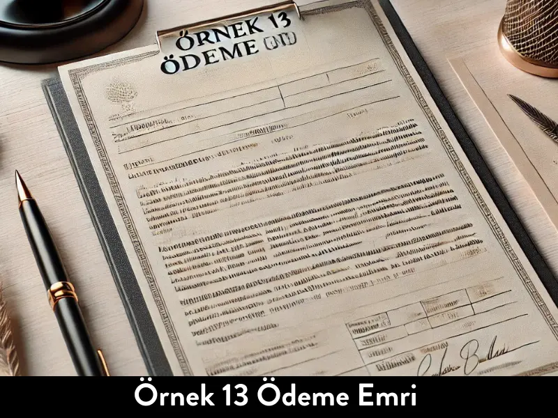 Örnek 13 Ödeme Emri
