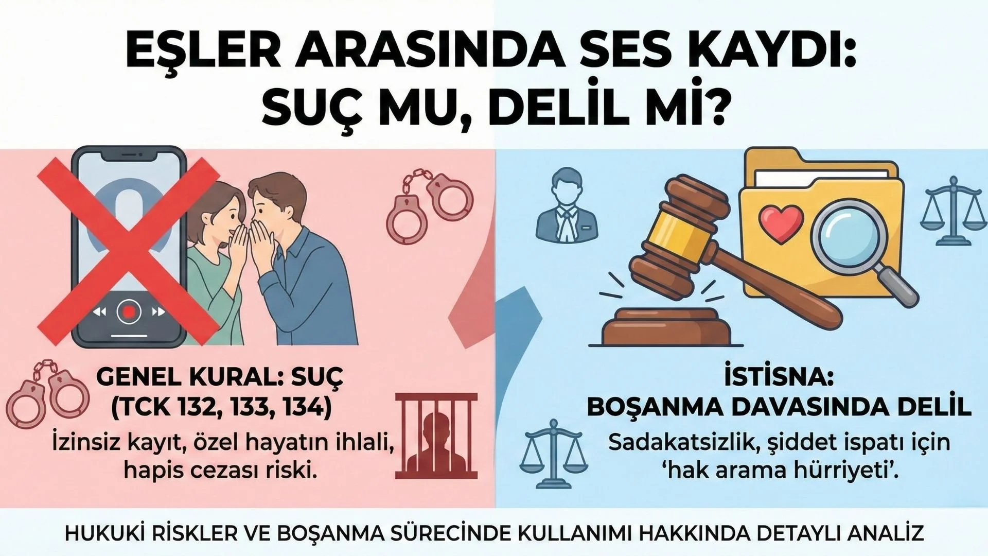 Eşler Arasında Ses Kaydı Suç mu?