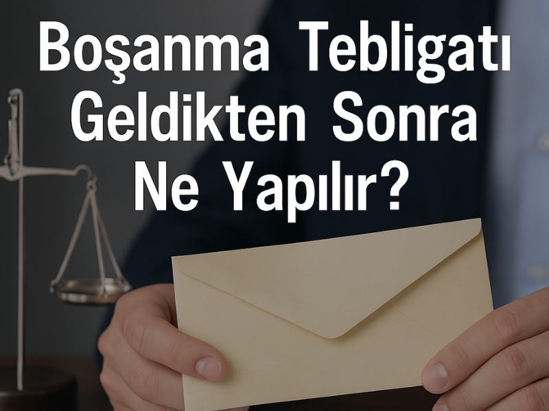 Boşanma Tebligatı Geldikten Sonra Ne Yapılır?