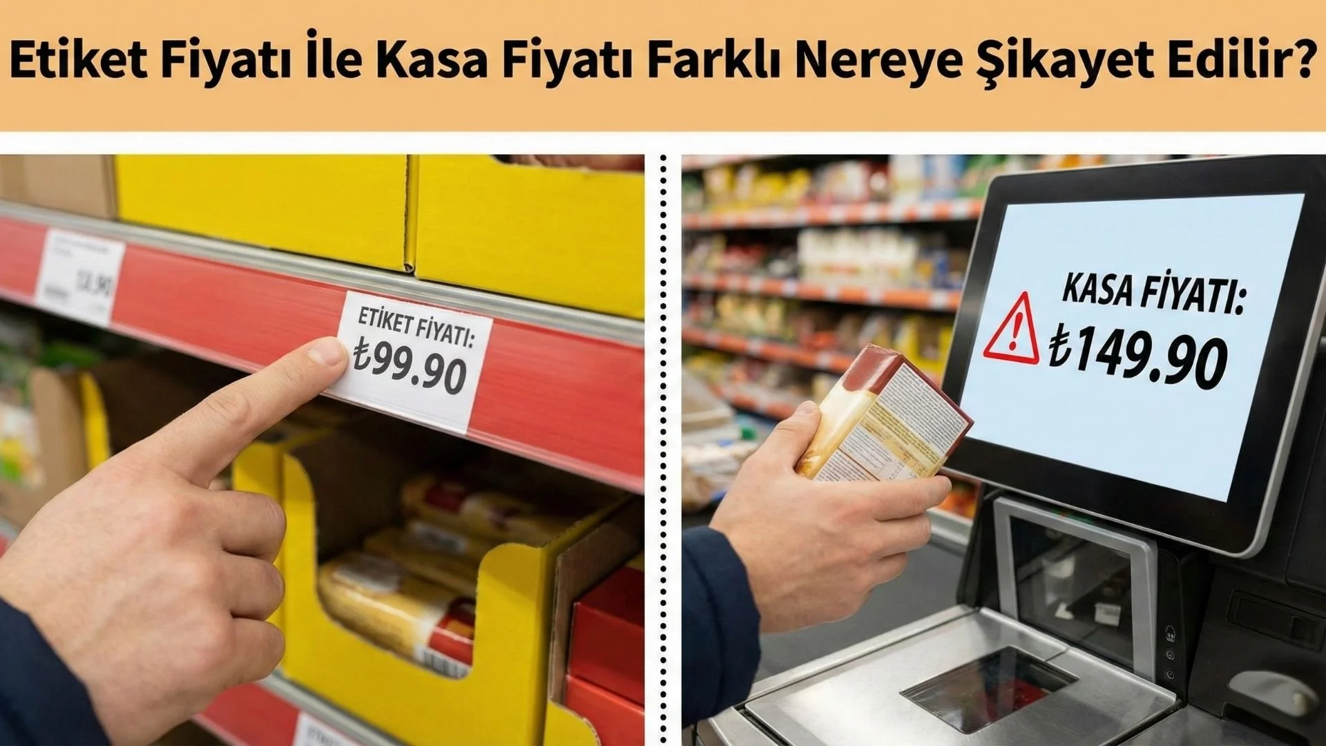 Etiket Fiyatı İle Kasa Fiyatı Farklı Nereye Şikayet Edilir?